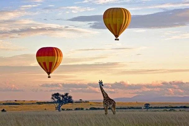 Hot air balloon safari over the Maasai Mara