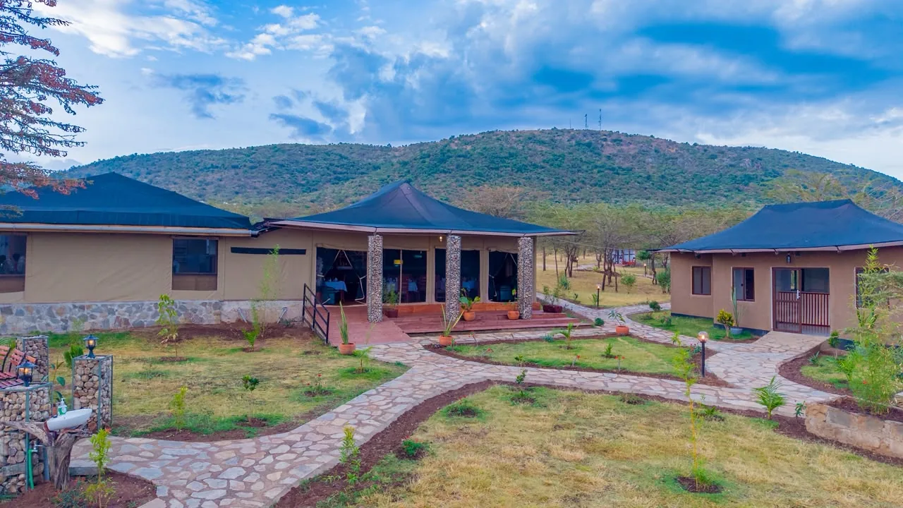 Welcome view at Oltukai Mara Camp in the Maasai Mara